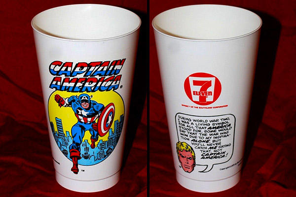 Captain America Slurpee cup
