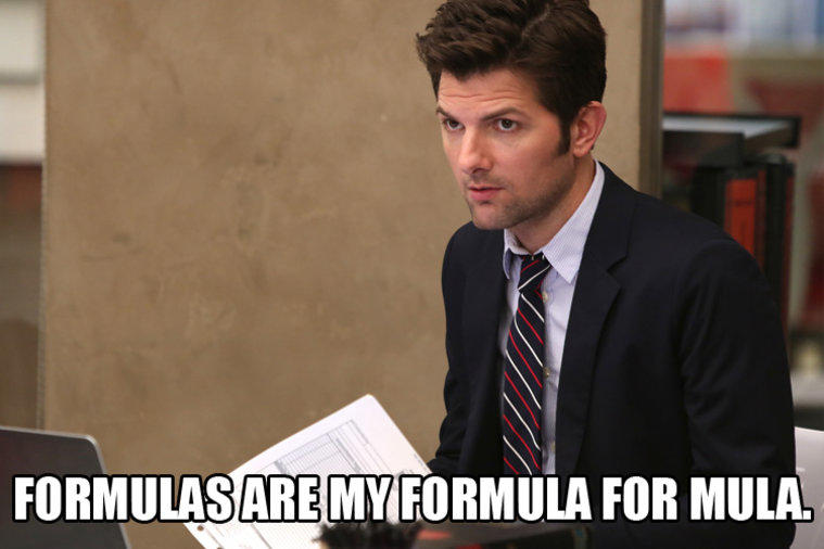 Parks and Rec accounting meme