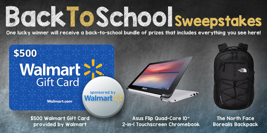 Walmart Back-to-School Sweeps
