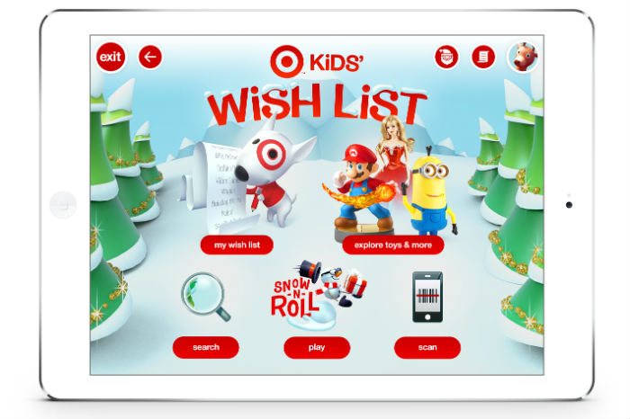 Target Kids' Wish List app