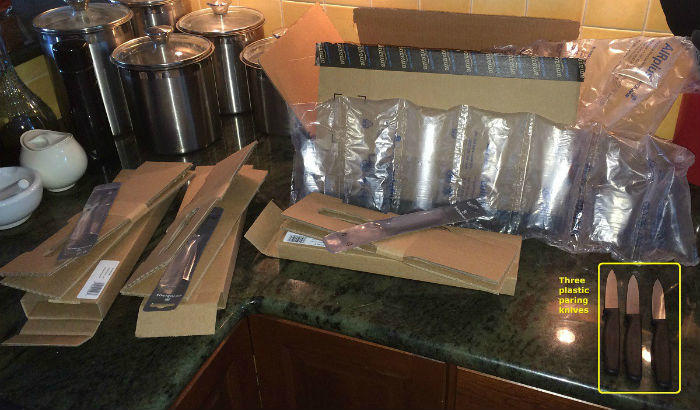 packaging for paring knives