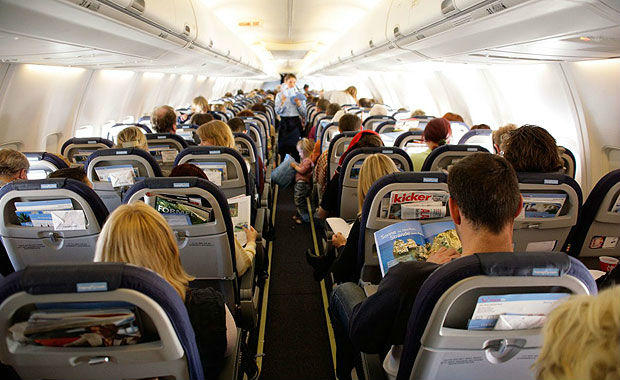 passengers on airplane